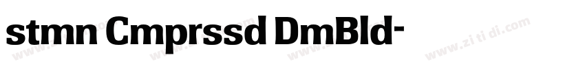 stmn Cmprssd DmBld字体转换